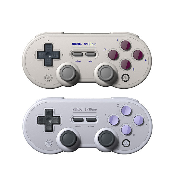 8Bitdo SN30 Pro G/SN รุ่นอุปกรณ์ควบคุมบลูทูธไร้สายคลาสสิกจอยสติ๊กจอยเกมสำหรับ Nintendo สวิทช์/ไอน้ำ/Windows/Android/MacOS/Raspberry Pi