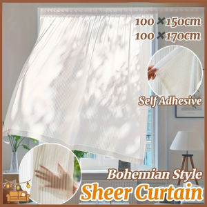 Elegant Short Curtain Window Lace Curtain with Ring Sheer Elegant Louver Lace Curtain for Bedroom