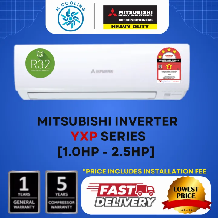 [FREE INSTALLATION] Mitsubishi Heavy Industries R32 Inverter YXP/YYP ...