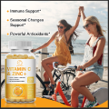 BBEEAAUU Vitamin C Glow Skin Whitening Capsules with Zinc 25mg Support immunity Promote Collagen Synthesis and Antioxidant for Skin Health Energy Production 维C+锌. 