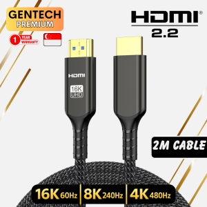 SG GENTECH HDMI Cable 2.2 16K 60Hz 8K 240Hz Gold-Plated Cable High Speed 96Gbps HDMI Cable Dynamic HDR Video Cable