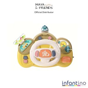 Infantino | Maya & Friends Baby First Driving Simulator Toy