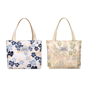 Hoa thiết kế của phụ nữ vải trên cùng túi xách tay rộng rãi nội thất thoải mái dây đeo thân thiện nhiều mục đích mang theo túi xách