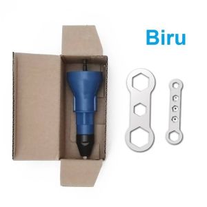 Adaptor Mesin Bor Tangan Sambungan Rivet Alat Tang Paku Keling Komplit 1set