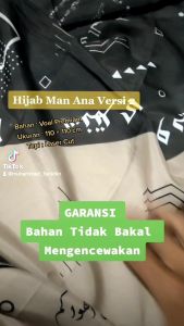 Hijab Man Ana Versi 2 Hijab Voal Motif Man Ana Hijab Santri Indonesia Hijab viral Terlaris