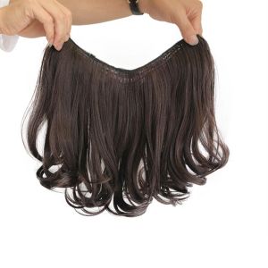 HEALMEYOU Women Female U-shaped Korean Long Hair Big Wave Wig Clip In Hair Extensions Long Curly Hair Hair Styling Tool
