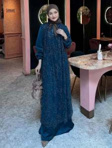 COD Renata Dress Velvet Tille Brokat Dress Kondangan Terbaru Dress Mewah Dress Dewasa Terbaru 2025