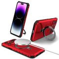 For Apple iPhone 15 14 13 12 11 Pro Max Plus Phone Case, MagSafe Magnetic Camera Slide Protector Ring 360 Rotate Kickstand Shockproof Magnetic Cover. 