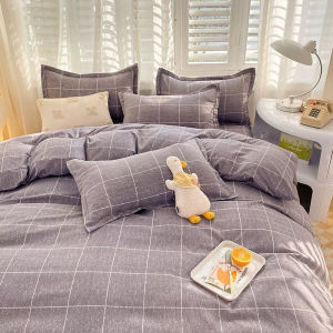 4 in1 Bedsheet High Quality Bedding Set Duvet Cover Double/Queen Size Bedding Set