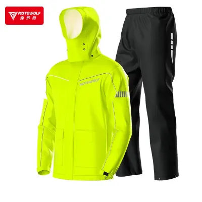 ชุดกันฝน MOTOWOLF MDL0403B เสื้อและกางเกงกันฝน