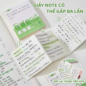 GIẤY NOTE HIỆN ĐẠI GIẤY GHI NHỚ GHI CHÚ HỌC TỪ VỰNG TIẾNG ANH TIẾNG TRUNG