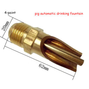4-Point Stainless Steel Pig Automatic Drink Water Nozzle Copper Cap Splash Proof Pig Water Dispenser