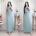 Trixie Classy terno Coordinates Frenchy top with long skirt womenswear. 