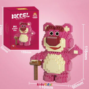 หมีล็อตโซ รูปดิสนีย์ หมี Lotso 3D เลโก้ตัวต่อ การ์ตูน น่ารัก ของเล่นเด็ก ของขวัญวันเกิด