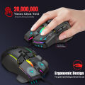 HXSJ 12800 DPI USB New Programmable Wired Gaming Mouse 10 Button RGB Backlit Desktop Computer.
