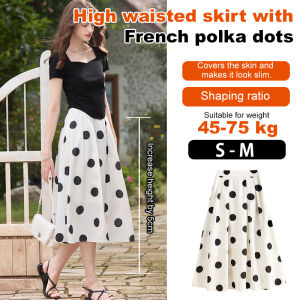 Summer models mediumlength draped long skirt