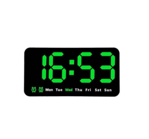 Electronic Wall Clock Wall-mounted Multi-functional Digital LED Clocks DST Home Voice Control Display Table Clock