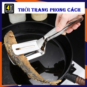 Kẹp gắp thức ăn inox - KẸP INOX GẮP NÓNG THỨC ĂN KHÔNG GỈ MẪU MỚI 2021 ( XẺNG GẮP )