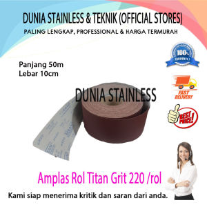 Amplas Rol Titan Grit 220 /rol kertas amplas