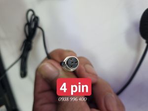 Mic đeo tai Jack Canon Mini 3Pin -4Pin-3.5mm vặn ren