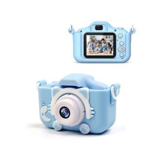 儿童数码照相机校园mini高清便携小型学生党随身摄像机男女生礼物Childrens Digital Camera Campus Mini High Definition Portable Small Student Party  Cute Cartoon HD 2 Inch Digital Camera With Card Reader Handy for Kids