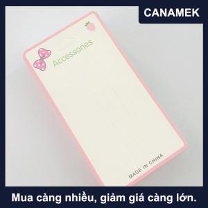 【CANAMEK】 50pcs màu hồng cung hiển thị thẻ cho tóc Claw Clip thẻ giấy headdress gói thẻ tóc trang trí DIY gói đồ trang sức các tông