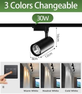 LED track Light Ceiling light Spotlight Warm White Spotlight Rail Lamp 60W/150W For Living Room Kitchen Bar Bedroom stage light Track Light Ceiling Lamp tri Color Rail Lighting For Living Room lighting light
