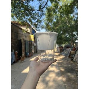 Chậu đa giác trồng cây Thủy sinh cây cảnh bonsai để bàn văn phòng siêu xinh Vuadienmay