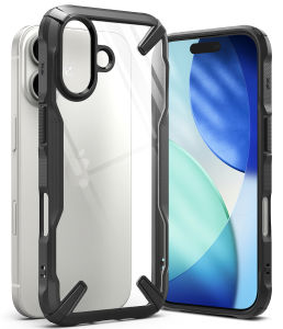 RINGKE® FUSION X Heavy Duty iPhone 17 Augmented Bumper Clear Hard Back Shockproof Superior Protection Protective Case