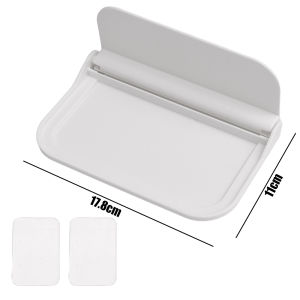 Punch-Free Foldable Wall Shelf Wall-mounted Plastic Storage Rack Home Bathroom Toilet Towel Clothes Remote Control Storage Rack