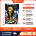ชุดจำลองถ้วยรางวัลฟุตบอลโลก FIFA 2026 พร้อมพวงกุญแจลูกฟุตบอล ของสะสม ของขวัญสำหรับแฟนฟุตบอล. 