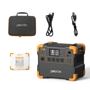 Pecron E1500LFP 1536Wh/2200W Outdoor Portable Power Station LiFePO4 Home Emergency Generator for UPS