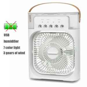 Small Air Cooler Fan Cooling Portable Camping Mini Silent USB charging Fan Appliances Office House Air Conditioner
