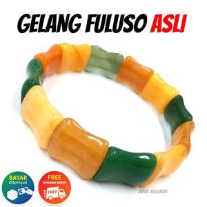 GELANG BATU FULUSO - GELANG HOKI - NATURAL GELANG PRIA WANITA GIOK