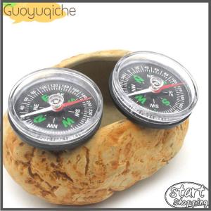 【Guoyuqiche】 Portable Mini Precise Compass Practical Guider Survival Button Design Compass