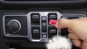 OnlyF U Center Console Window Lift Control Switch Button Decoration Trim For Jeep Wrangler JL Gladiator JT 2018 Up Interior Accessories 5Y6Z3
