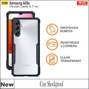 Casing Samsung A05/A05s Case Fusion Armor Shockproof Transparan