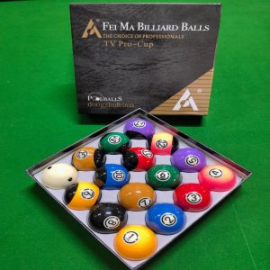 American Style Nine Ball Pool Ball Sixteen Color Standard Large 57.2 Pool Ball High-Quality Resin Ball Chinese Style Black Eight Pool Ball