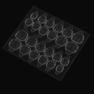 10 tấm trong suốt Double-Side keo Miếng dán móng tay dính linh hoạt đầu móng tay giả dính Tab Nail keo dụng cụ làm móng nghệ thuật