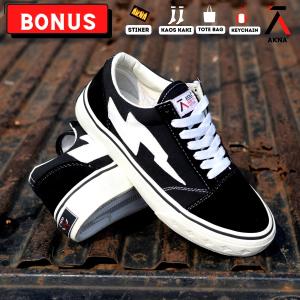Sepatu akna Climb Sepatu Sekolah Pria Laki Laki Dewasa Cowok Cowo Distro Keren Buat Gaya Santai Sepatu Compass Ventela Basic Black Natural JOHNSON Aerostreet Sepatu Wanita Sneakers Casual Snekers Lokal Terbaru Trend Kekinian