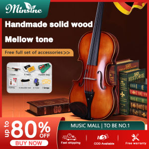 Minsine Professional violin 4/4 full set of rosin violin with free packagingsuitable for children adults students beginners.