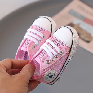 Little O Baby Shoes 0-18M Fashion Newborn Baby Shoes Non-slip Cloth Bottom Shoes For Girls Elegant Breathable Leisure Baby First Walking Shoes