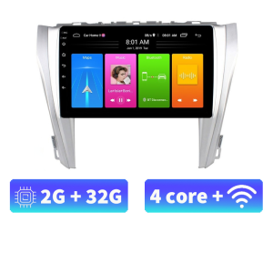 Acodo 10 "2Din Android 12 รถวิทยุเครื่องเล่นวิดีโอมัลติมีเดียเครื่องเสียงติดรถยนต์สำหรับ Toyota Camry 2015-2017 ระบบนำทาง Gps Wifi บลูทูธ Fm หน้าจอ Ips Carplay วิทยุอัตโนมัติเครื่องเสียงรถยนต์