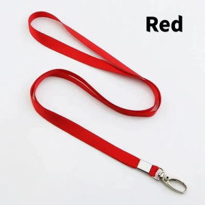 100PCS METAL HOOK ID Lace Lanyard Business Work Card ID Lanyard for School & Office