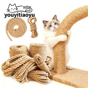 SKISOPGO DIY Natural Sisal Rope Heavy Duty Rope for Cat Tower Cat Scratching Post Replacement Sharpen Claw