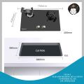 TitoCY POWERGUY  Flip and Folding  Dual  and Triple Stove Burner Tempered Glass & Stainless gas stove desktop embedded dual-purpose clamshell gas stoves for home. 
