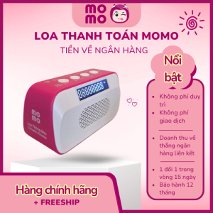 (Chính Hãng) Loa MoMo - Tiền Về Ngân Hàng Hỗ Trợ VIP 24/7