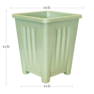 กระถาง กระถางต้นไม้ 4 เหลี่ยม ทรงสูง 7 นิ้ว Bundle 5 ใบ ชิ้น อัน