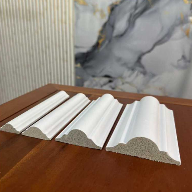 [1,5Mtr] List Wall Moulding List Plafon PVC List Border Molding Anti ...