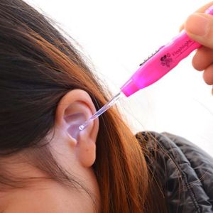 Korek kuping lampu LED earpick anak pembersih telinga nyala senter